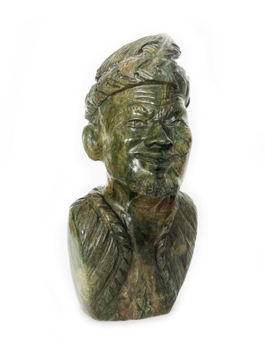 Shona chief bust - shona, verdite